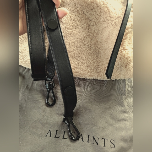 All Saints Shearling Bag with Straps - Picture 7 of 8
